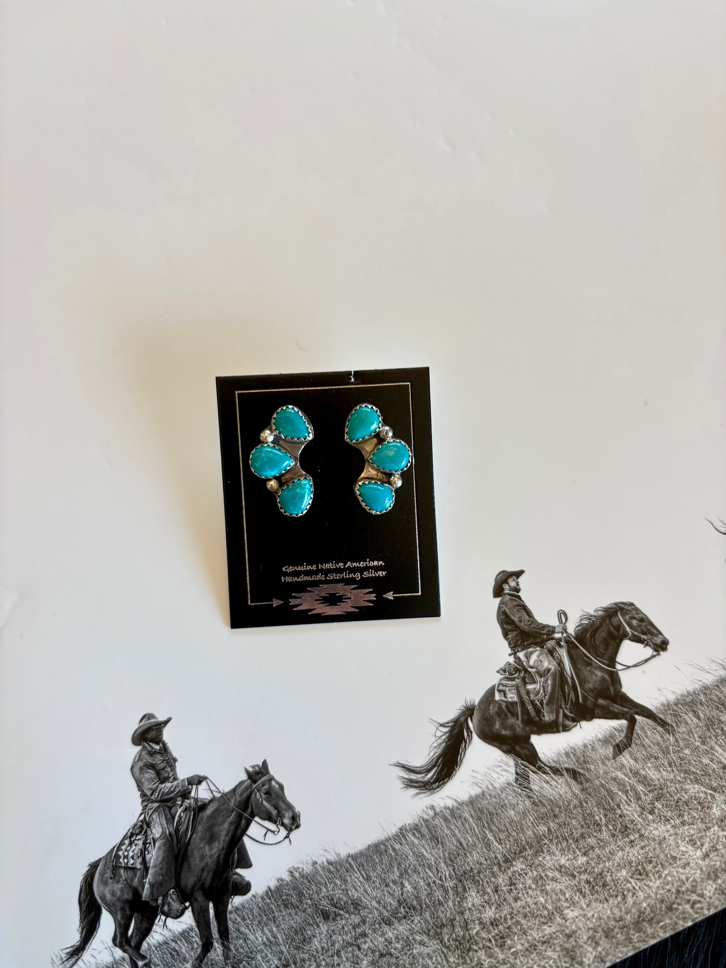 Kingman Triple Stone Studs