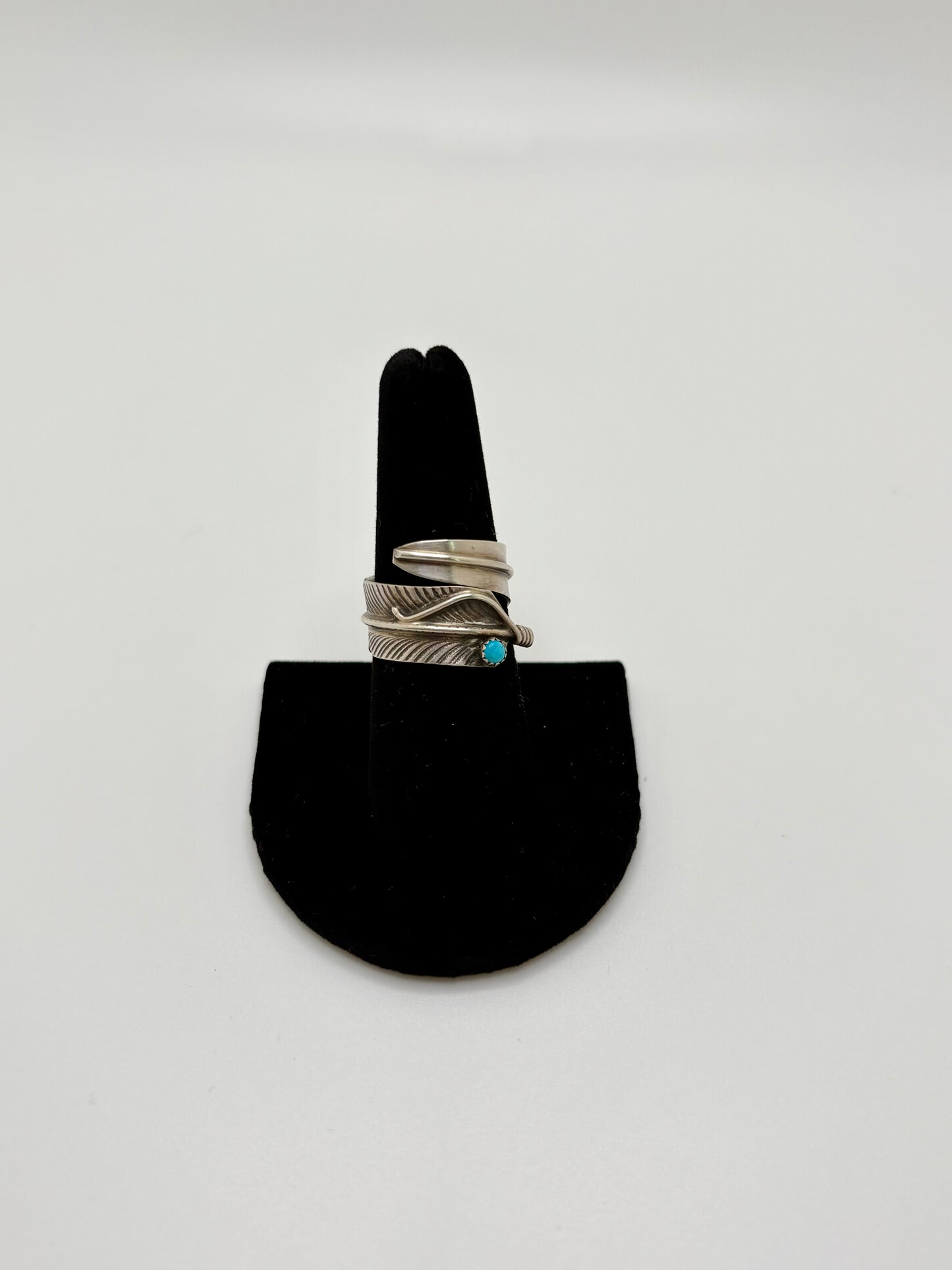 Feather Ring with Kingman stone