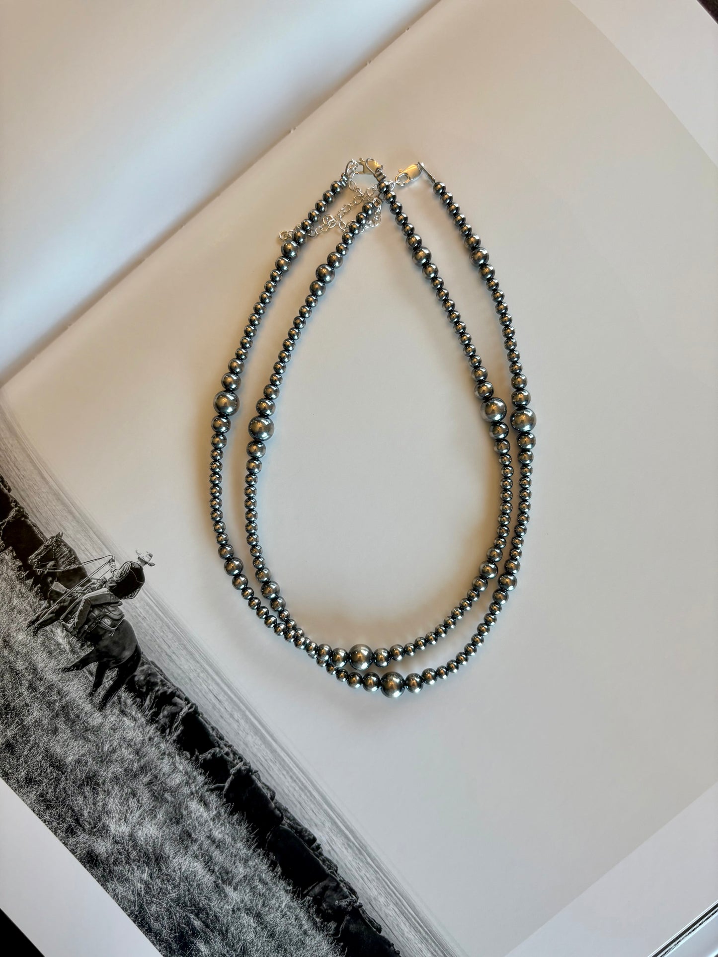 Graduated 4-8mm Sterling Pearls