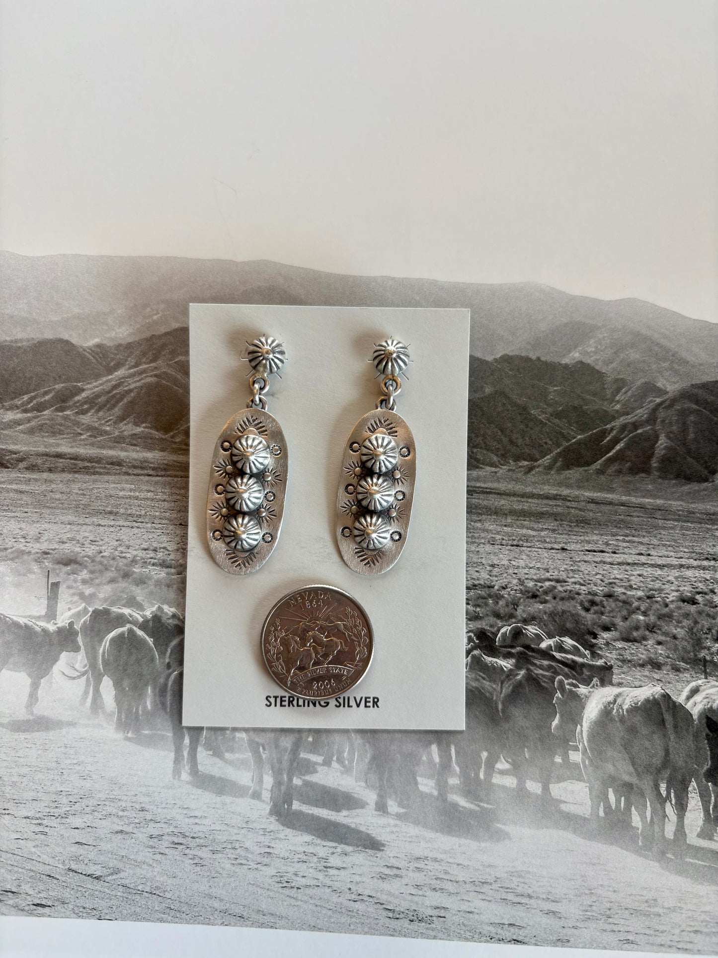 Sterling Starburst Dangles