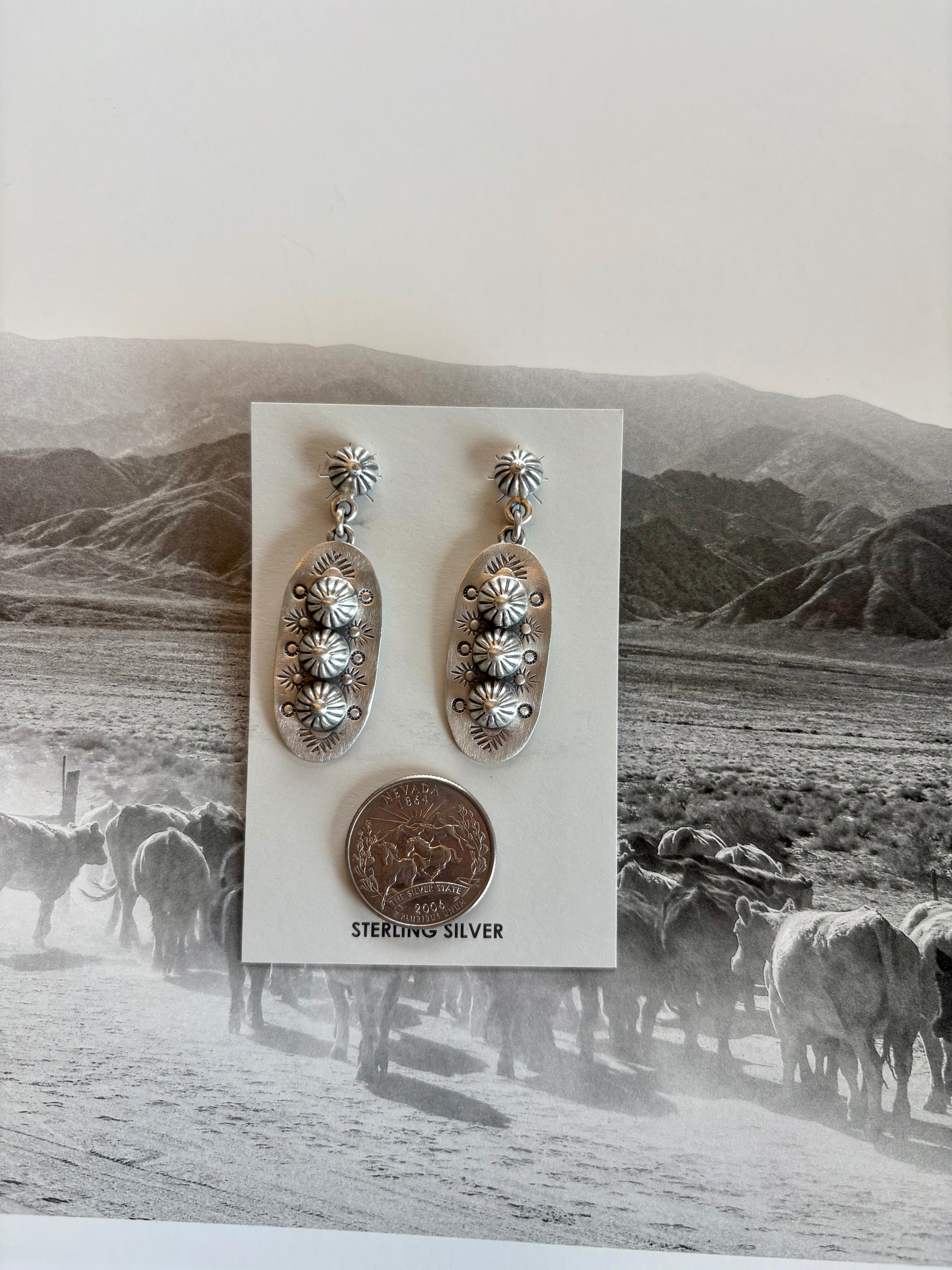 Sterling Starburst Dangles