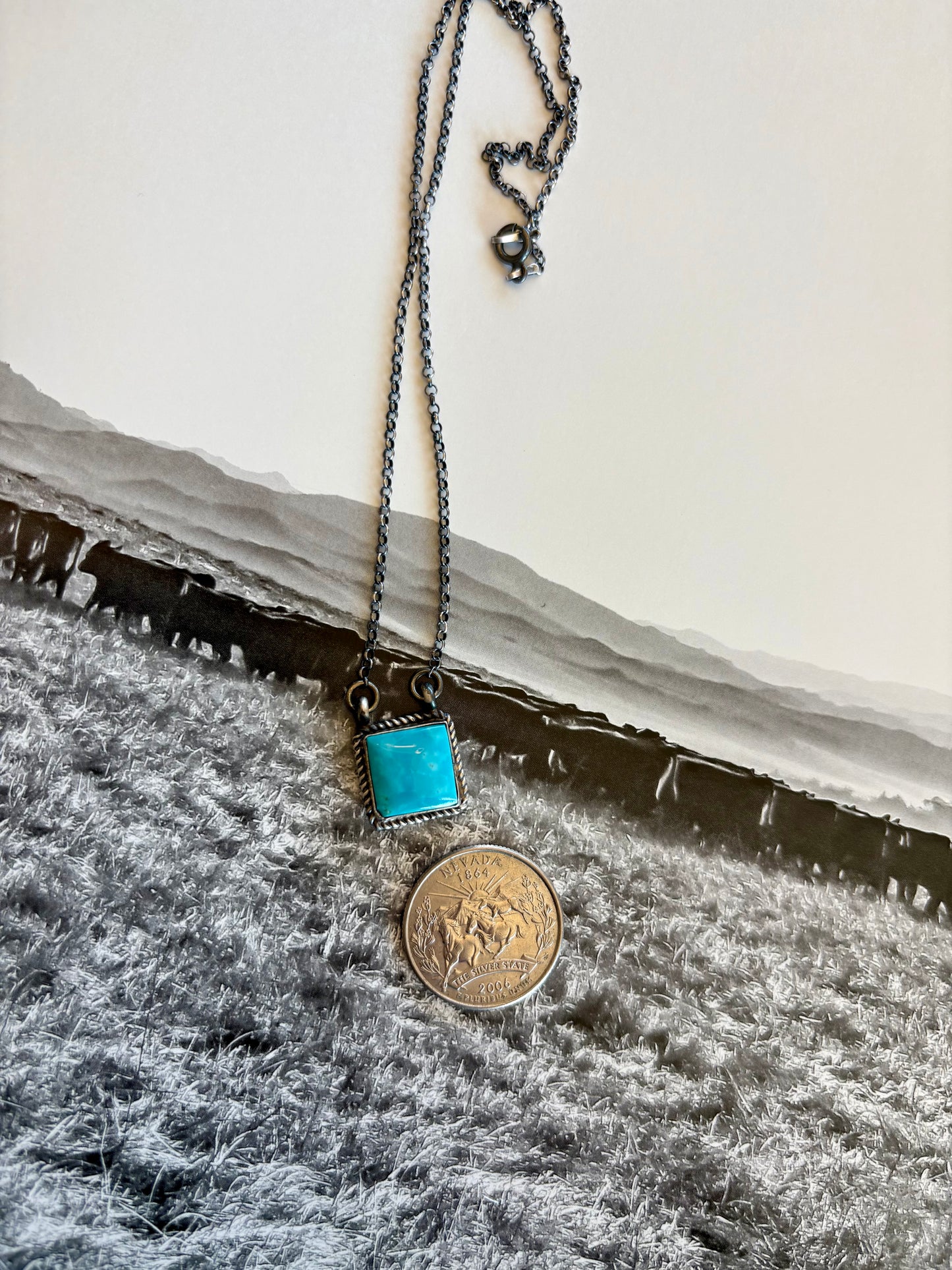 Square Kingman Bar Necklace