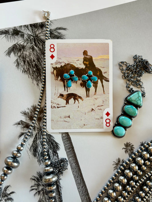 Blue Kingman Studs