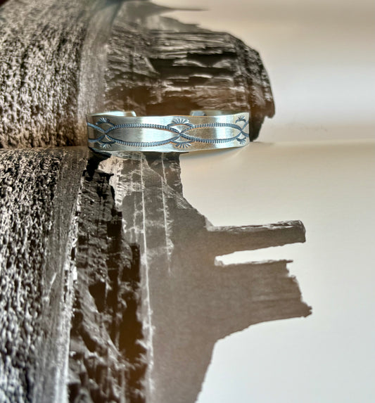 Stamped Sterling Cuff