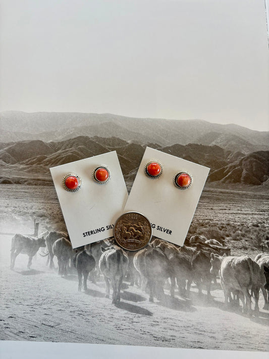 Orange Spiny Studs
