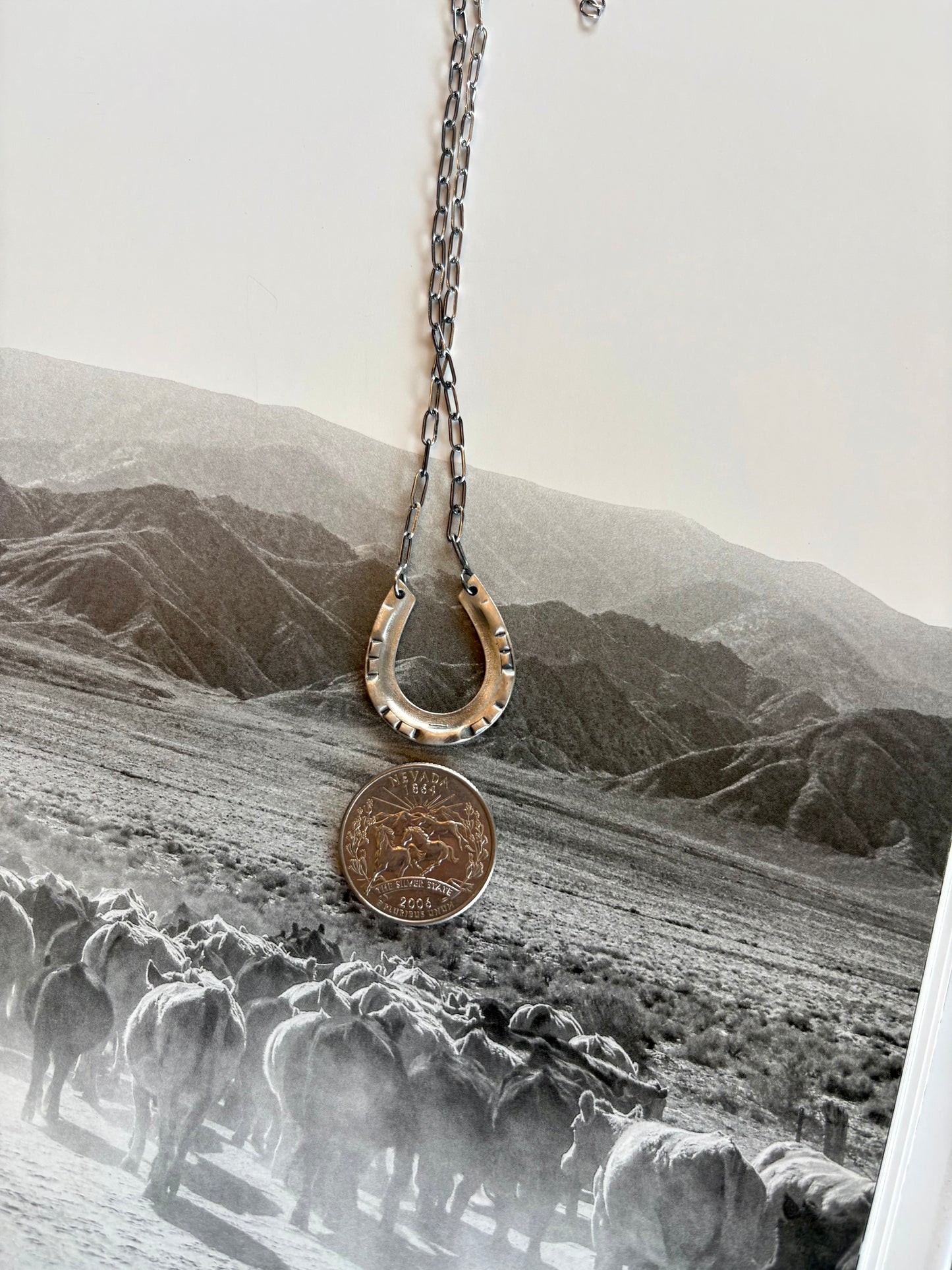 Sterling Horseshoe Necklace
