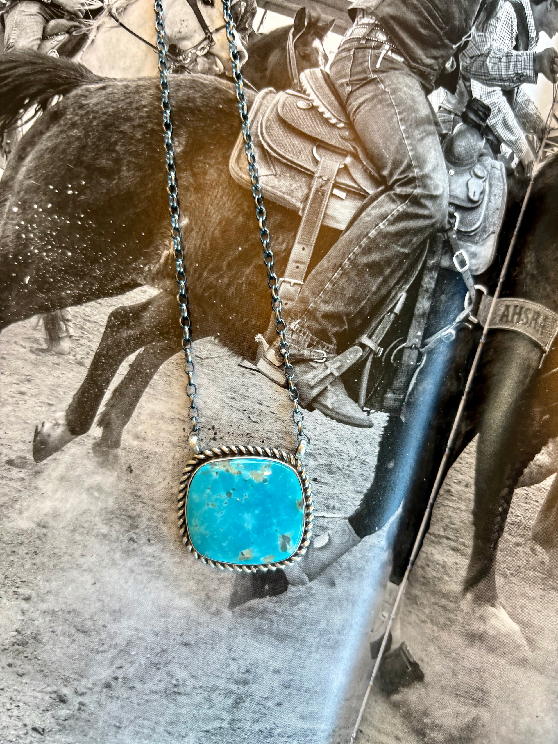 Large Kingman Bar Necklace